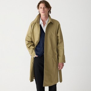 Abrigos J.Crew Ludlow trench water-resistant cotton Hombre Kaki España | PJLTSA659