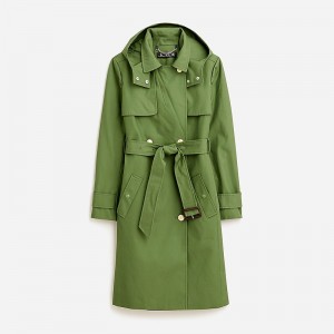 Abrigos J.Crew New Icon trench Mujer Verde España | DSJOCG516