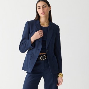 Blazer J.Crew Helena Mujer Azul Marino España | JZNAKH752