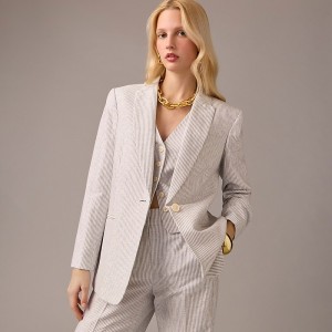 Blazers J.Crew Collection tuxed Mujer Gris España | YELBMS124