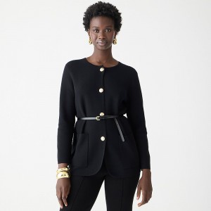 Blazers J.Crew Giselle sweater Mujer Negras España | HSWRGD960