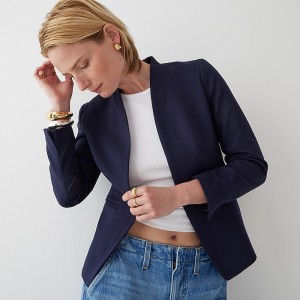 Blazers J.Crew Going-out stretch twill Mujer Azul Marino España | LABVFK809