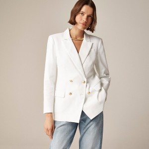 Blazers J.Crew Greta Mujer Blancas España | ECZQFM150