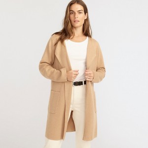 Blazers J.Crew Juliette collarless sweater Mujer Kaki España | FEJAQB962