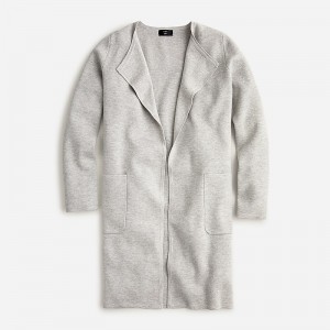 Blazers J.Crew Juliette collarless sweater Mujer Hthr Dove España | TAGVDI762
