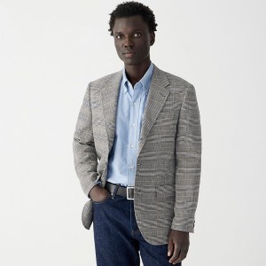 Blazers J.Crew Kenmare Relaxed-fit Hombre Negras Blancas Azules España | IOYGWM952