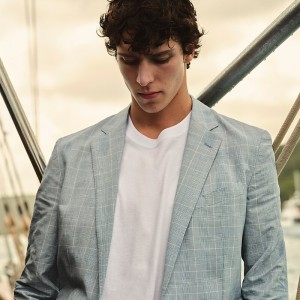 Blazers J.Crew Ludlow Slim-fit unstructured Hombre Azules España | FGTJXW931