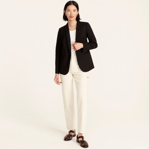 Blazers J.Crew Parke wool flannel Mujer Negras España | KUEOGB901