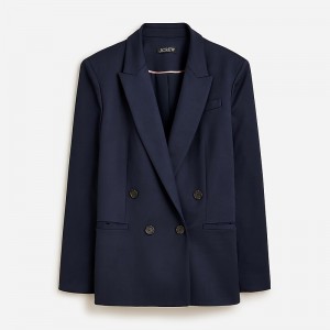Blazers J.Crew Relaxed double-breasted Mujer Azul Marino España | XVLNCP239