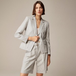 Blazers J.Crew Shrunken-fit Mujer Azul Marino Creme España | KFNESB086