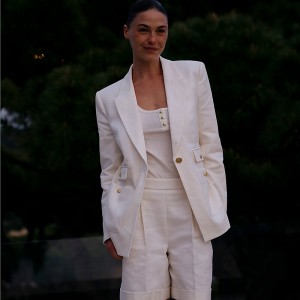 Blazers J.Crew Vivienne Mujer Ivory España | JKSTUA726