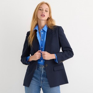 Blazers J.Crew Willa Mujer Azul Marino España | SIGYDW501
