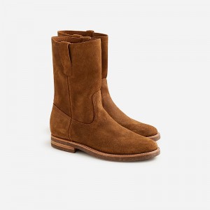 Botas J.Crew Hambleton X J.Crew Roper roughout suede Hombre Waxed Snuff Suede España | VGZOQM657