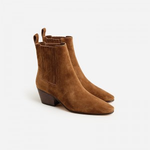 Botas J.Crew Piper ankle Mujer Rich Toffee España | RWLYJZ796