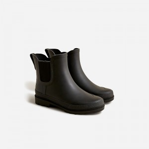 Botas de Lluvia J.Crew Short lug-sole Mujer Negras España | WALQNT684