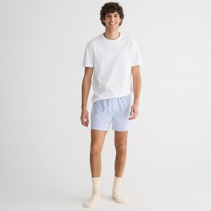 Boxer J.Crew Boxer shorts Broken-in organic Hombre University Stripe Rain España | LFCPZG385