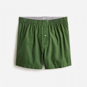 Boxer J.Crew Boxer shorts Broken-in organic Hombre Verde España | EBVNIY349
