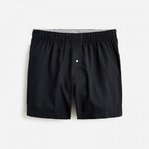 Boxer J.Crew Boxer shorts Broken-in organic Hombre Negras España | QXGKLS475