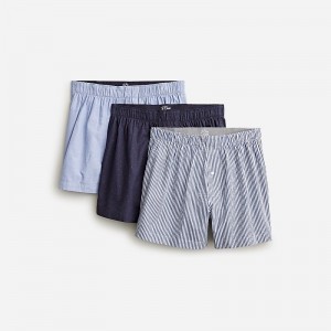 Boxer J.Crew Boxers three-pack Hombre Azul Marino España | LYSGMW521