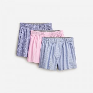 Boxer J.Crew Boxers three-pack Hombre Rosas España | AYRTID071