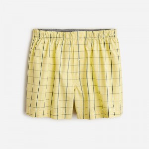 Boxer J.Crew Patterned Hombre Amarillo Azules España | MXZKDN392