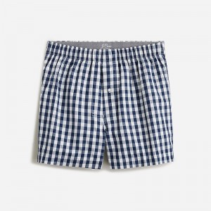 Boxer J.Crew Patterned Hombre Azul Marino España | ITQWKS147