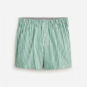 Boxer J.Crew Patterned Hombre Verde España | ZQYJTR170