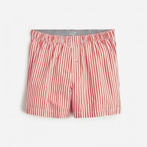 Boxer J.Crew Patterned Hombre Vibrant Flame España | WVZQTI563