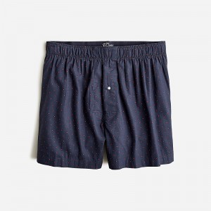 Boxer J.Crew Printed Hombre Azul Marino España | CVTJPD318