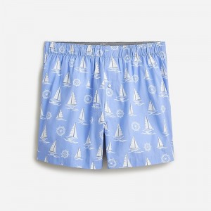 Boxer J.Crew Printed Hombre Azules Blancas España | JRSVMA140