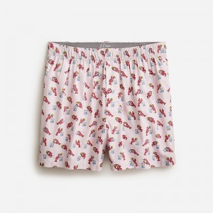 Boxer J.Crew Printed Hombre Verde Menta España | IKYUAB634