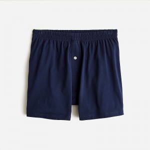 Boxer J.Crew Stretch knit Hombre Azul Marino España | JTAIFL024