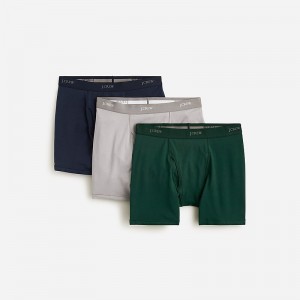 Bragas J.Crew Stretch 4'' three-pack Hombre Azul Marino Verde España | VCYAGU740