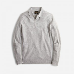 Camisa Polo J.Crew Cashmere collared sweater Hombre Gris España | VOHRYN376