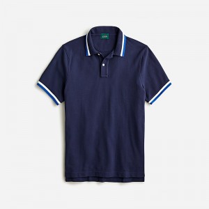 Camisa Polo J.Crew Classic piqué Hombre Azul Marino Azul Real España | MODHEG729