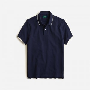 Camisa Polo J.Crew Classic piqué Hombre Azul Marino España | NFXDYK407