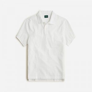 Camisa Polo J.Crew Classic piqué Hombre Blancas España | GZSURK483