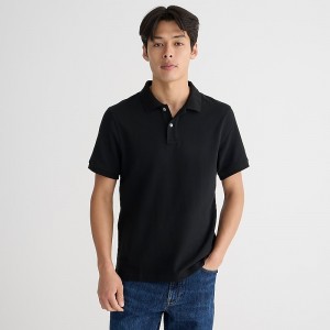 Camisa Polo J.Crew Classic piqué Hombre Negras España | NOPGDB306