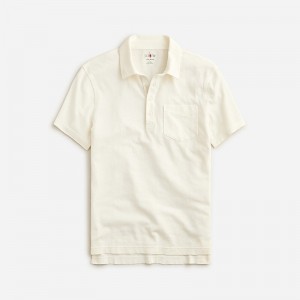 Camisa Polo J.Crew Hemp-organic cotton blend Hombre Natural España | UQIGJS945