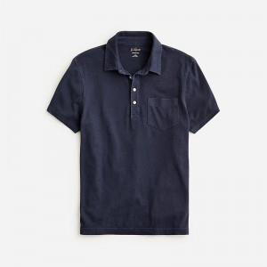 Camisa Polo J.Crew Hemp-organic cotton blend Hombre Indigo España | IUSLYP061