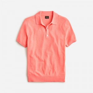 Camisa Polo J.Crew Short-sleeve cashmere sweater Hombre Coral Claro España | CQNSTA068
