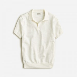 Camisa Polo J.Crew Short-sleeve cotton-blend sweater Hombre Sea Salt España | FLCVNA087