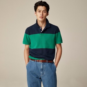 Camisa Polo J.Crew Washed piqué Hombre Azul Marino España | APLRHG914