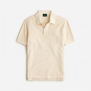 Camisa Polo J.Crew Washed piqué Hombre Natural España | ZLDIKH607