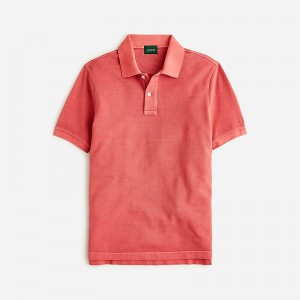 Camisa Polo J.Crew Washed piqué Hombre Rosas España | UEFHXW329