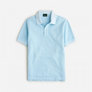 Camisa Polo J.Crew Washed piqué Hombre Verde Menta España | ZXLIGO029