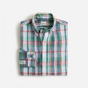 Camisas J.Crew Baird McNutt Irish linen Hombre Azules España | XICRJU687