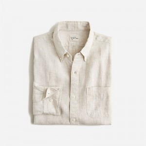 Camisas J.Crew Baird McNutt Irish linen Hombre Flax Linen Yd España | IOFLCK971