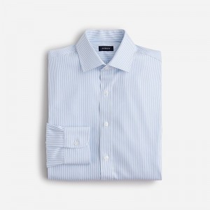 Camisas J.Crew Bowery performance stretch with spread collar Hombre Azules España | LVJSPD678