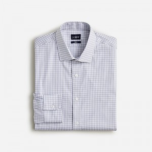 Camisas J.Crew Bowery performance stretch with spread collar Hombre Blancas España | GSLMCH679